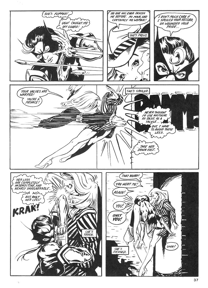 Murcielaga She-Bat comic appearance Kung-Fu Warriors #10 page 4