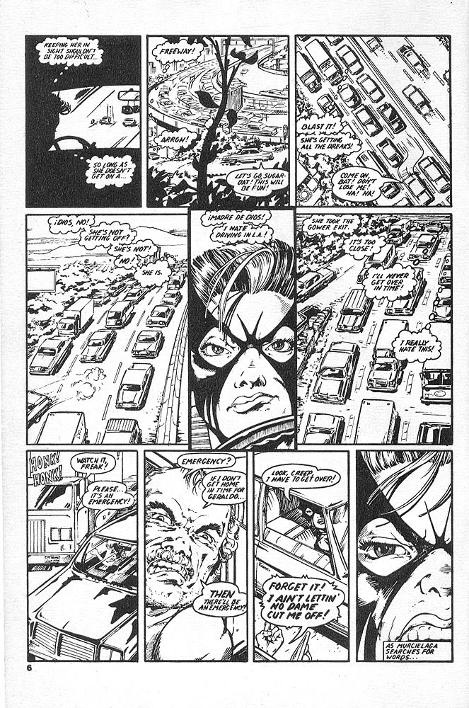 Murcielaga She-Bat comic appearance Kung-Fu Warriors #12 page 3