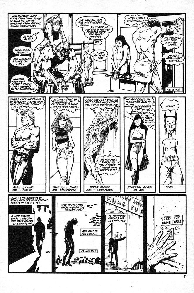 Murcielaga She-Bat comic appearance Kung-Fu Warriors #12 page 4