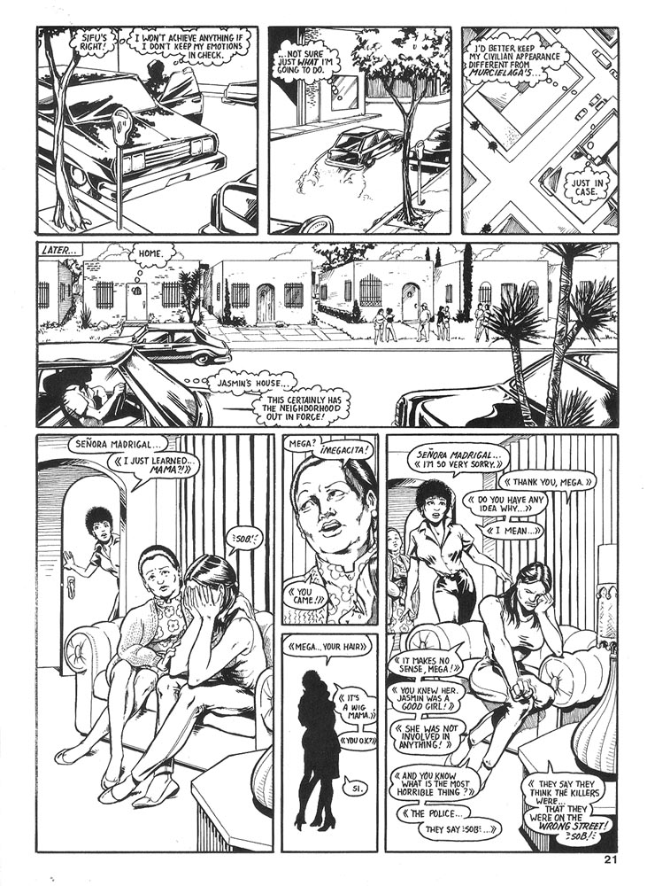 Murcielaga She-Bat comic appearance Robowarriors #6 page 3