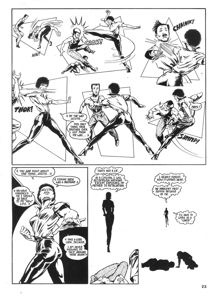 Murcielaga She-Bat comic appearance Robowarriors #6 page 5