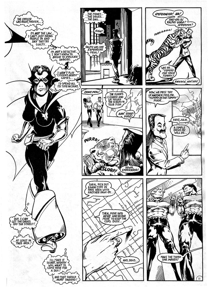 Murcielaga She-Bat comic appearance Robowarriors #7 page 4