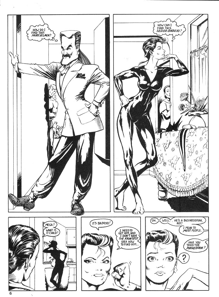 Murcielaga She-Bat comic appearance Robowarriors #8 page 3