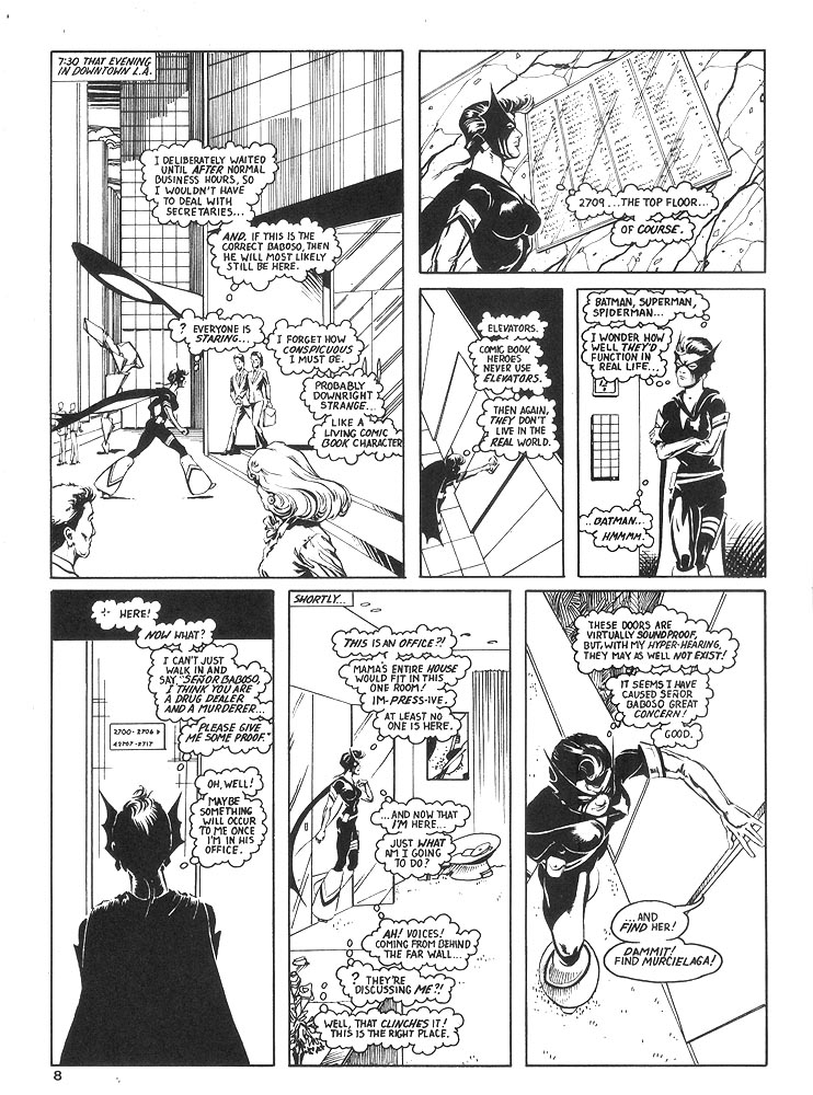 Murcielaga She-Bat comic appearance Robowarriors #8 page 5