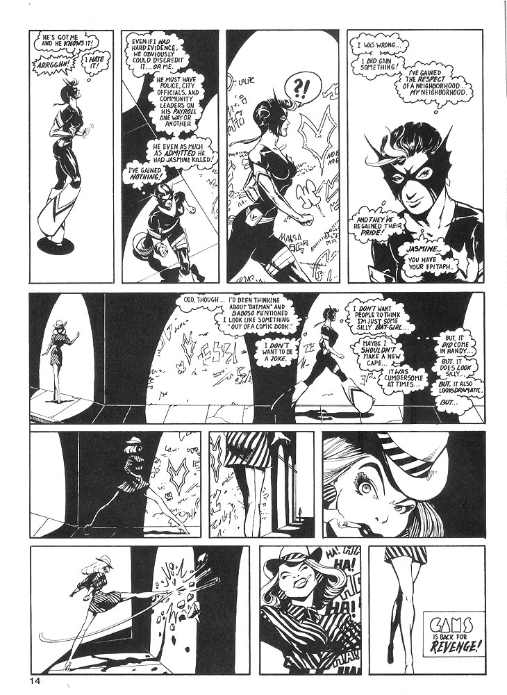 Murcielaga She-Bat comic appearance Robowarriors #8 page 11